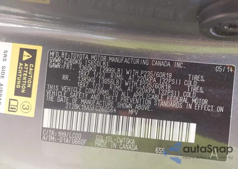 2015 Lexus Rx 350 from USA, damaged, VIN 2T2BK1BA5FC260564